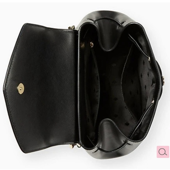 14. Kate Spade Lizzie Medium Flap Backpack in Black - Picture 4 of 13
